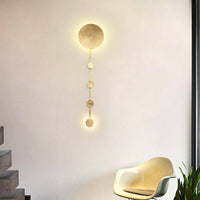 Applique murale LED dorée Shining