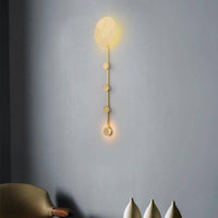 Applique murale LED dorée Shining