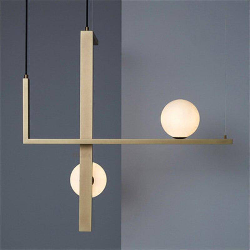 Suspension LED "Géométrie Cuivrée"