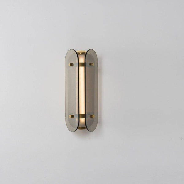 Applique murale LED en verre arrondi