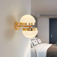 Applique murale dorée LED Creative