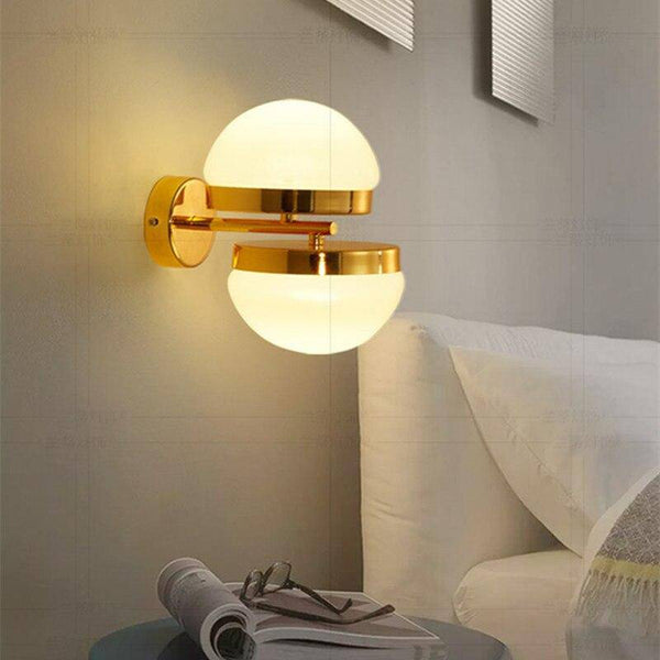 Applique murale dorée LED Creative