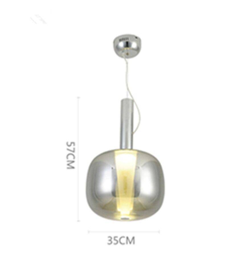 Suspension Luxury en verre fumé