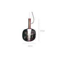 Suspension Luxury en verre fumé