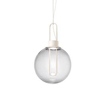 Boule de verre et socle chromé: Suspension Design