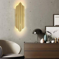 Applique murale LED dorée Shining