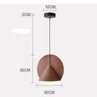 Suspension cône métal coloré LED