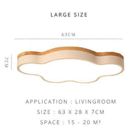 Plafonnier LED Nuage Boisé