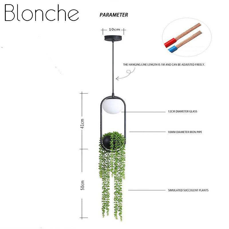 Suspension design LED "Fleur de Verre"