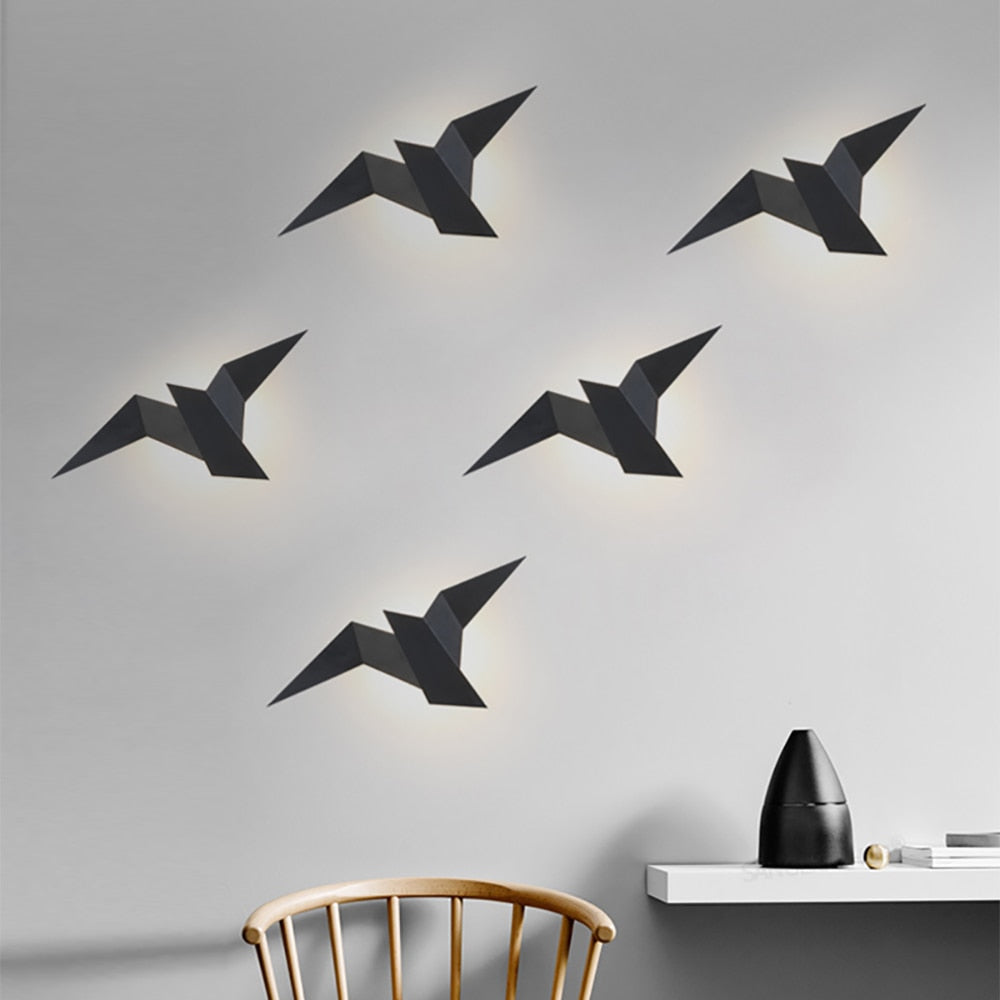 Applique murale LED Naila Origami Bird