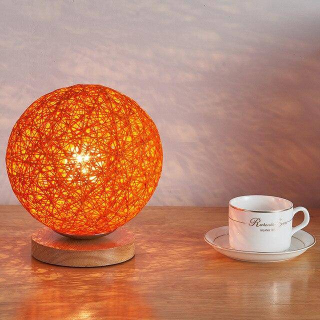 Lampe à poser LED Wicker Bamboo Glow
