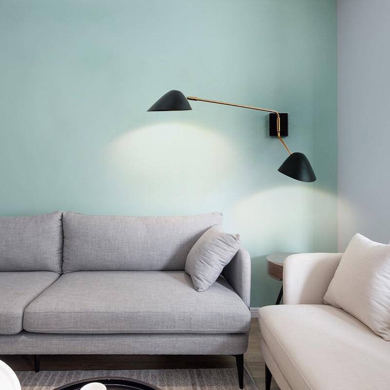 Applique murale LED noire design - Home