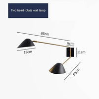 Applique murale LED noire design - Home