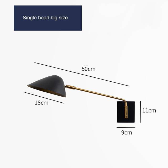 Applique murale LED noire design - Home