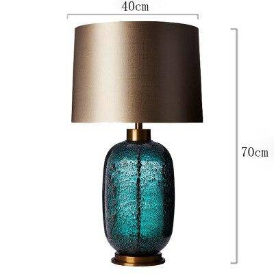 Lampe à poser LED design en verre et métal
