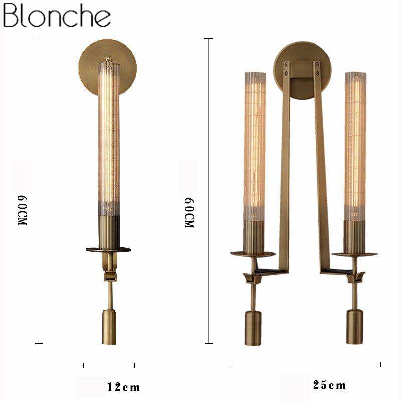 Applique murale rétro LED - Bronze