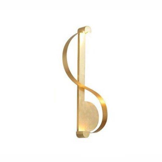 Applique murale LED dorée Moma design