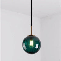 Suspension LED Boule en Verre Coloré - Marque Hang