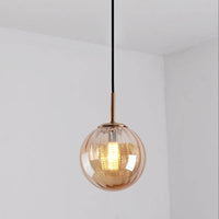 Suspension LED Boule en Verre Coloré - Marque Hang