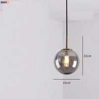 Suspension LED Boule en Verre Coloré - Marque Hang