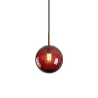 Suspension LED Boule en Verre Coloré - Marque Hang