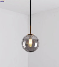 Suspension LED Boule en Verre Coloré - Marque Hang