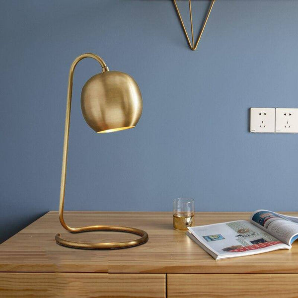 Lampe à poser design LED dorée - Loft