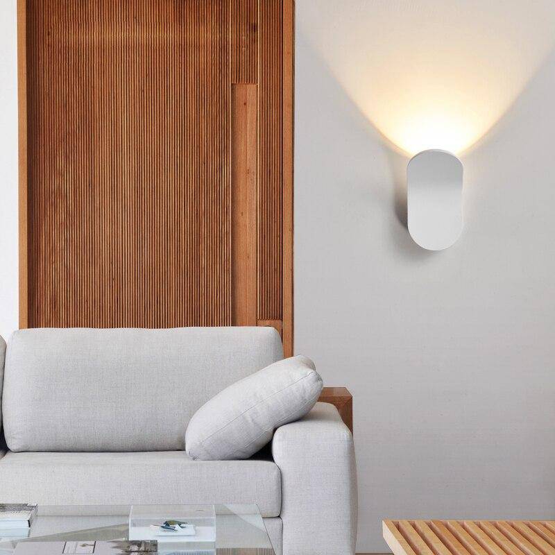 Applique murale LED Courbée en Métal - Style Wake