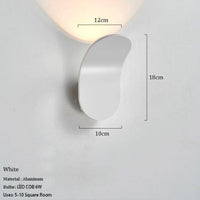 Applique murale LED Courbée en Métal - Style Wake