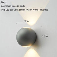 Applique murale LED ronde Outdoor - Collection Design Metallum