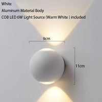 Applique murale LED ronde Outdoor - Collection Design Metallum