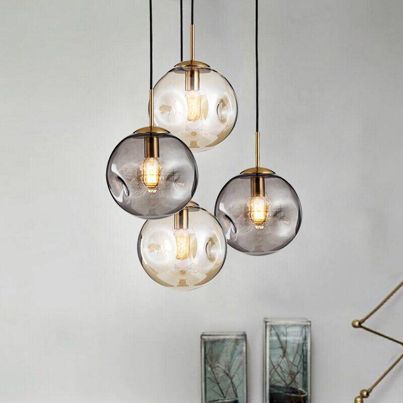 Suspension lumineuse en verre Head - Édition Design LED