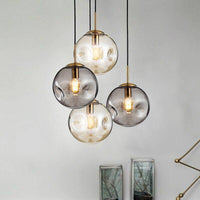 Suspension lumineuse en verre Head - Édition Design LED