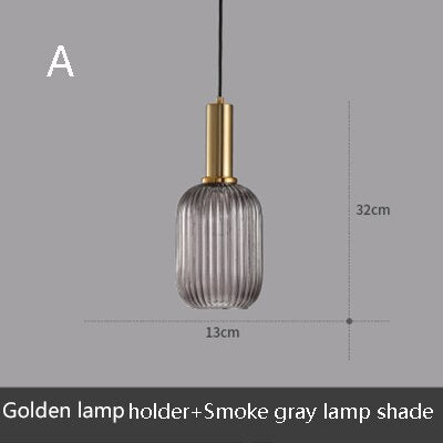 Suspension LED Design en Verre Belly