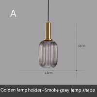 Suspension LED Design en Verre Belly