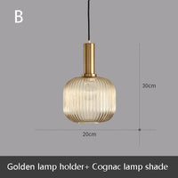 Suspension LED Design en Verre Belly
