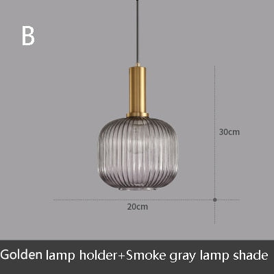 Suspension LED Design en Verre Belly