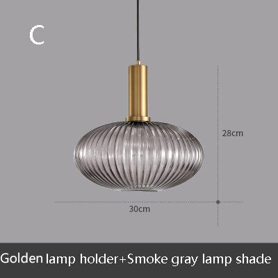 Suspension LED Design en Verre Belly