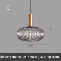 Suspension LED Design en Verre Belly