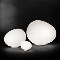 Lampe à poser LED Blanc Galet Design