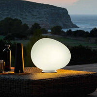 Lampe à poser LED Blanc Galet Design
