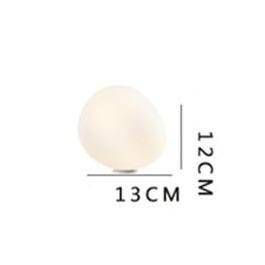 Lampe à poser LED Blanc Galet Design