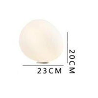 Lampe à poser LED Blanc Galet Design