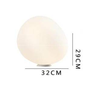 Lampe à poser LED Blanc Galet Design
