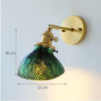 Suspension LED Rétro Yuja en Verre Vert