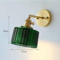 Suspension LED Rétro Yuja en Verre Vert