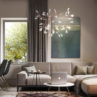Suspension Design LED Arbre Doré - Maison Élégante