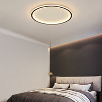 Plafonnier LED Marisol : Style Moderne en Anneau Métallique