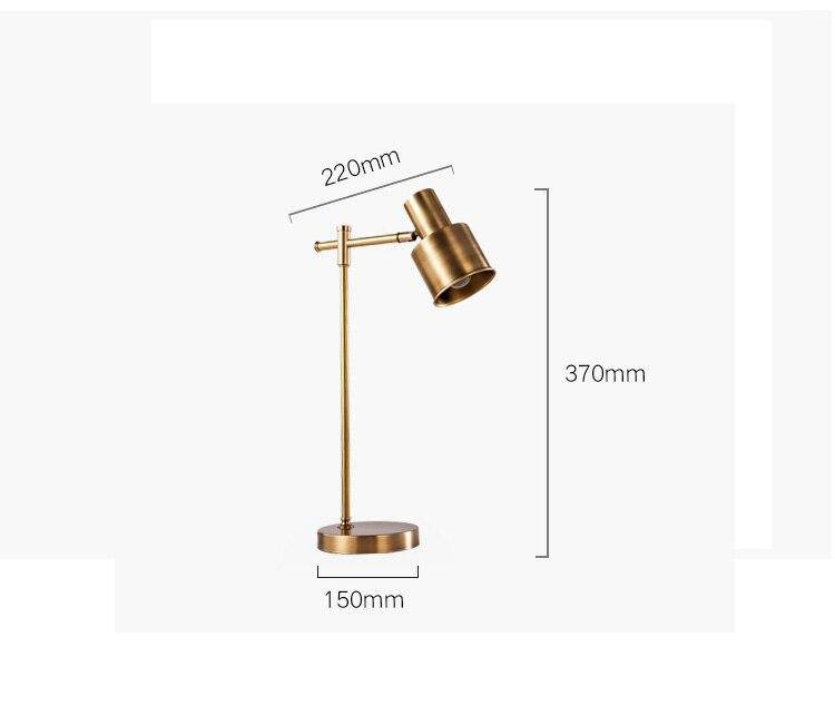 Lampe à poser LED dorée design