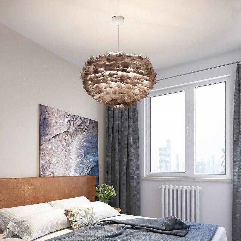 Suspension ovale LED Fairy Plumes